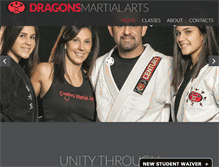 Tablet Screenshot of dragonsmartialarts.com